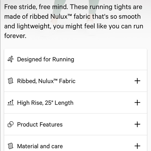 Lululemon Base Pace High-Rise Ribbed Tight 25" - Picture 6 of 14
